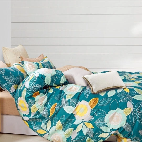 Odyssey Living Bermuda Printed Cotton Quilt Cover Set