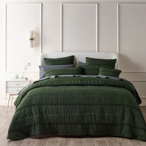 Bianca Bedding Vienna Green Polyester Bedspread Set