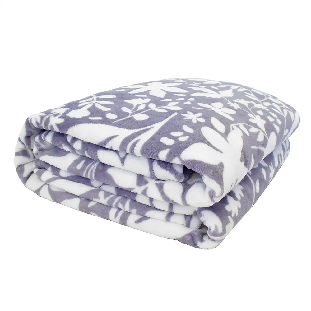 Bambury Liv Ultraplush Blanket Blue