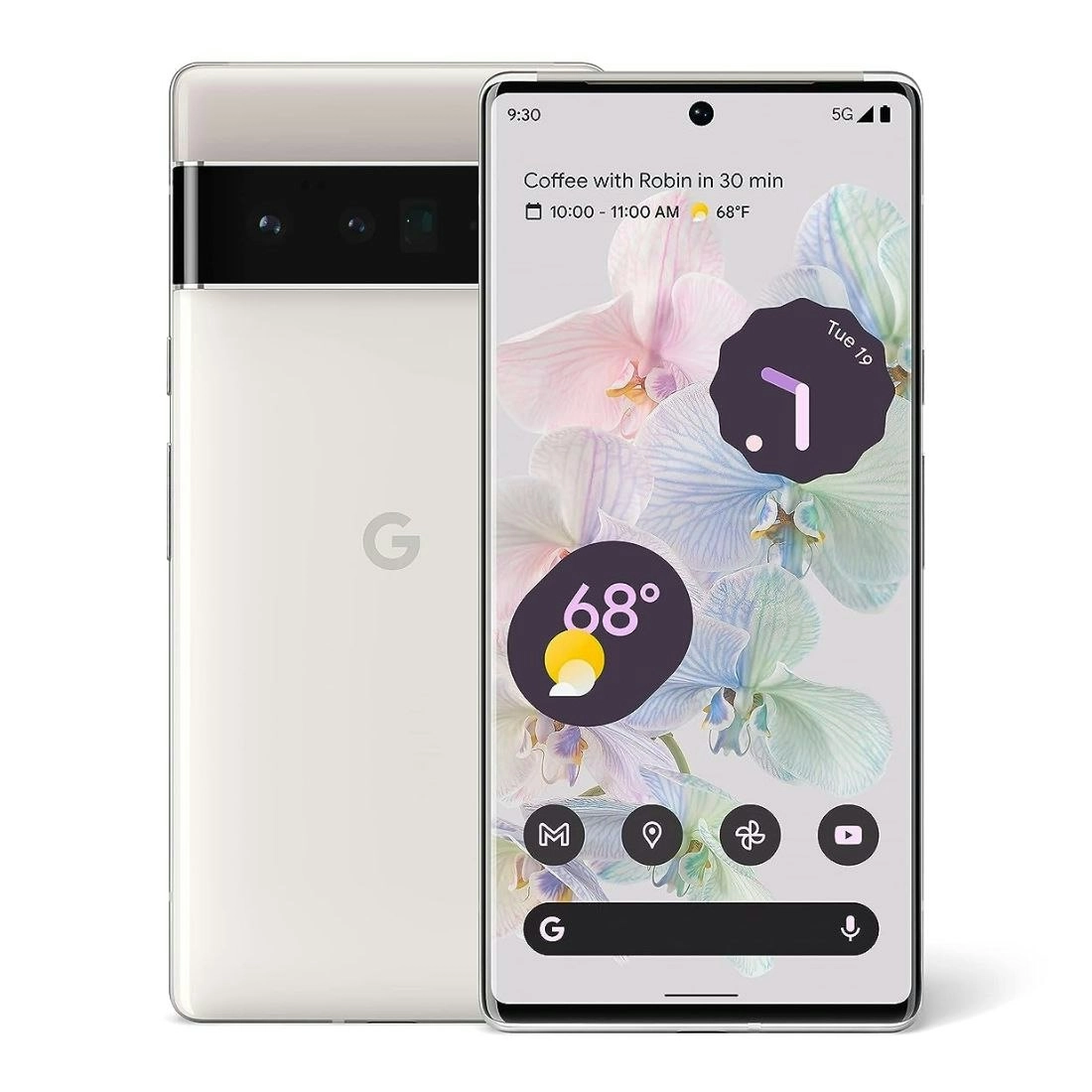 Google Pixel 6 Pro 5G (Dual Sim, 128GB/12GB, 6.7'') - Cloudy White