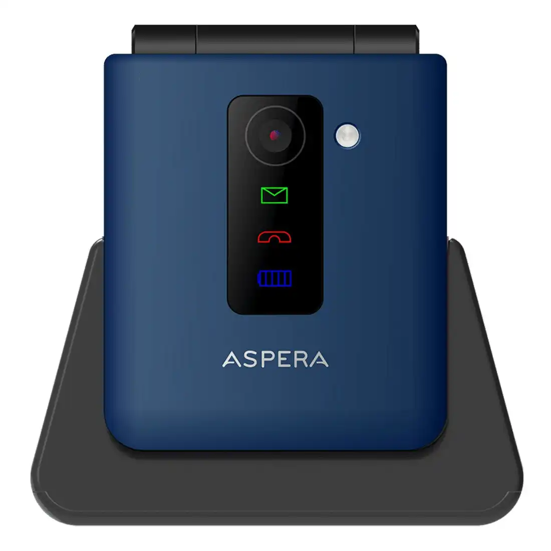 Aspera F50 4G Flip Phone (2.4'', 128MB/48MB) - Midnight