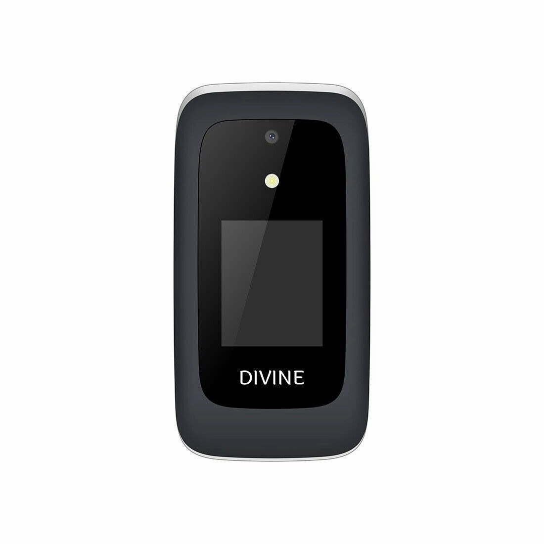 Divine V3 4G Flip Phone (Dual Sim, 128MB/48MB, 2.8'') - Black