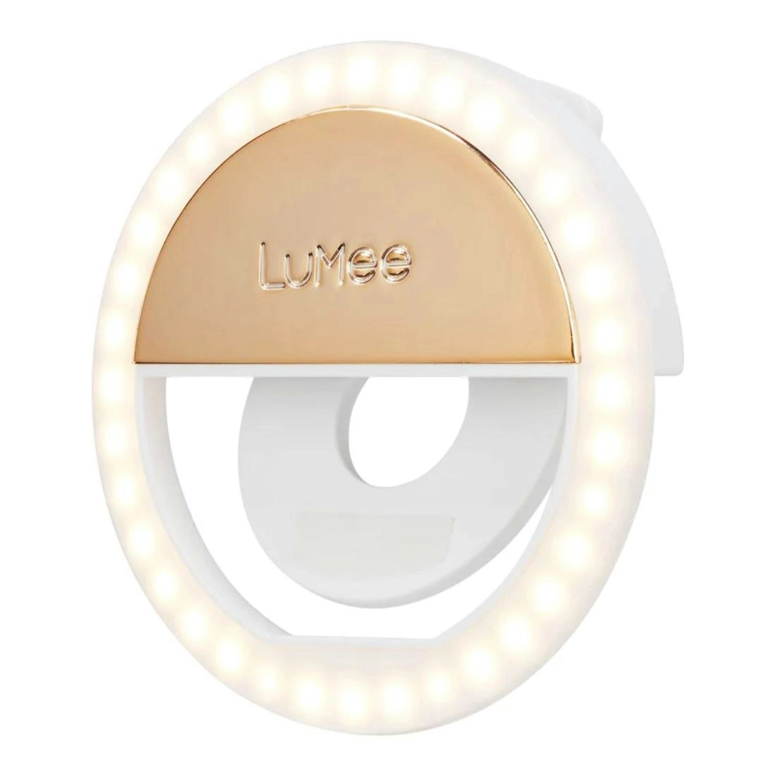 Case-Mate LuMee Studio Clip Light LED Clip Light with 3 Levels of Brightness - Gold