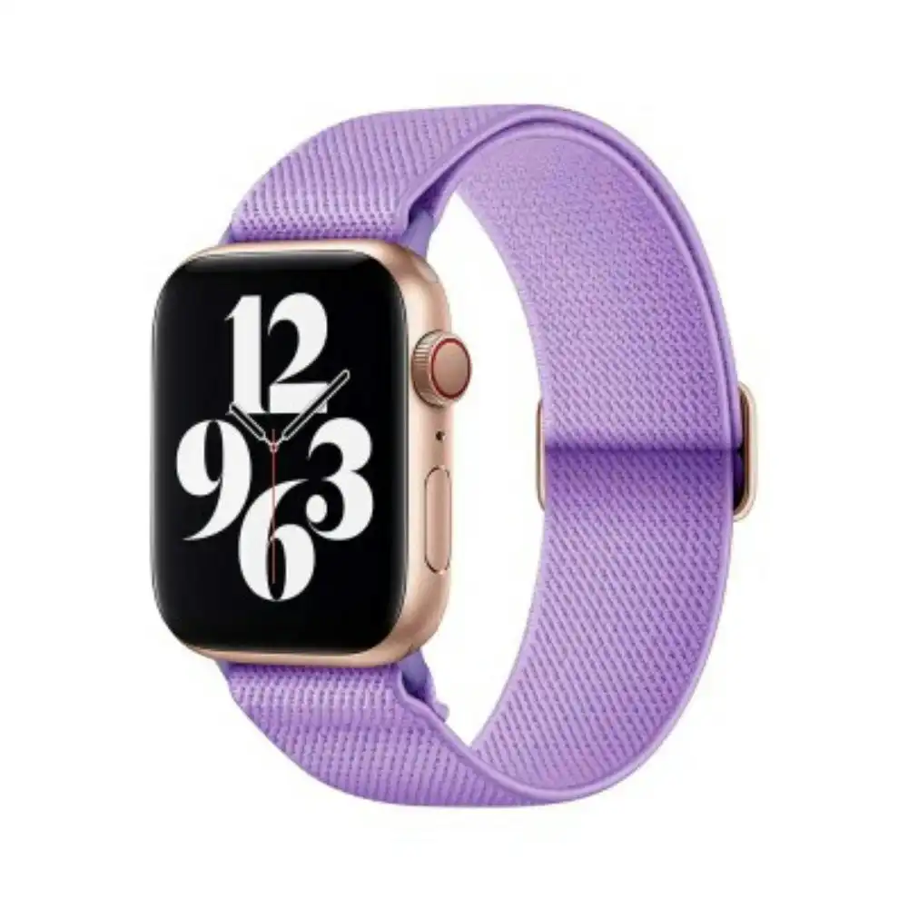 Redefine Stretchy Nylon iWatch Band For Size 42/44/45/49 - Purple