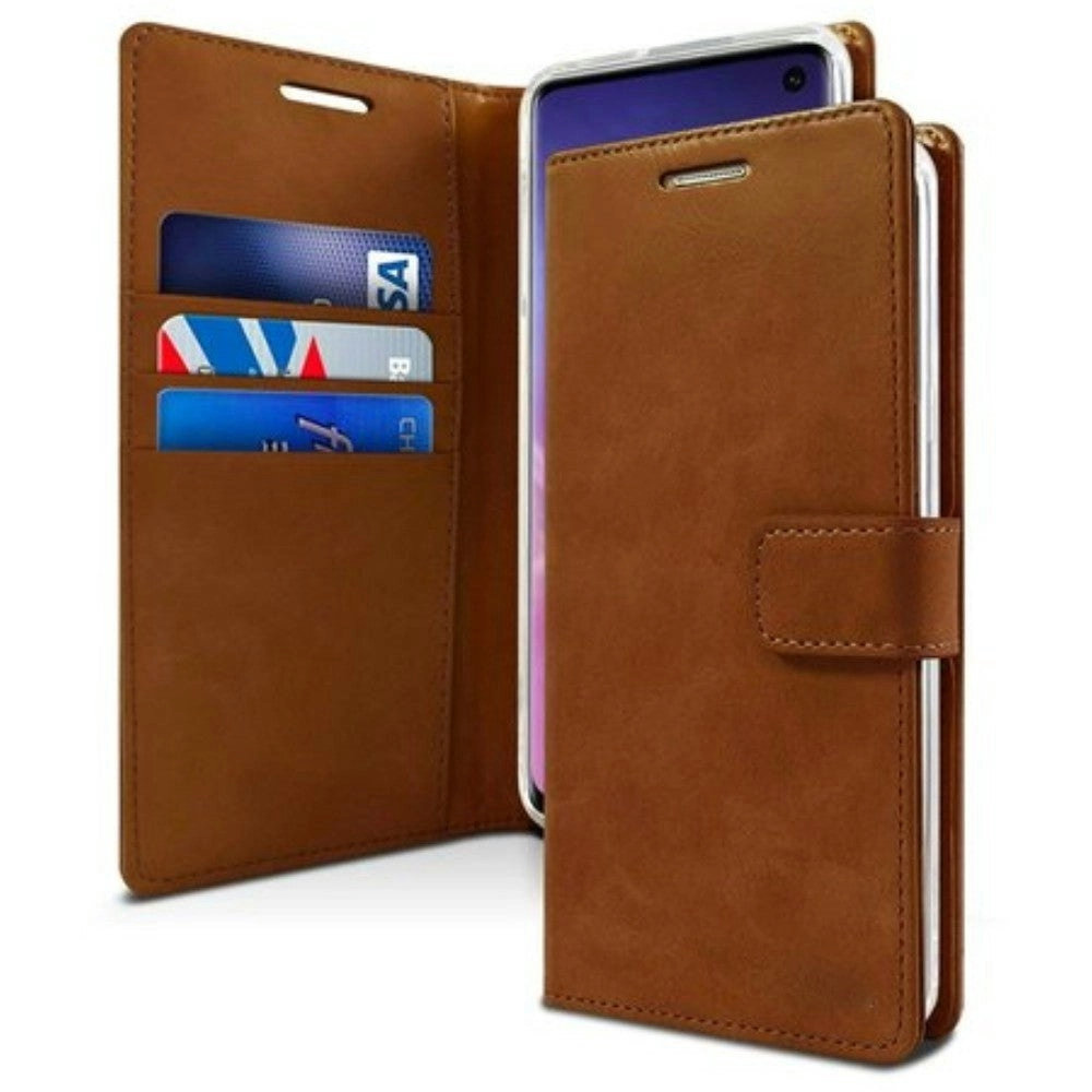 Bluemoon TPU Book Case for Galaxy S10+ 6.4" - Brown