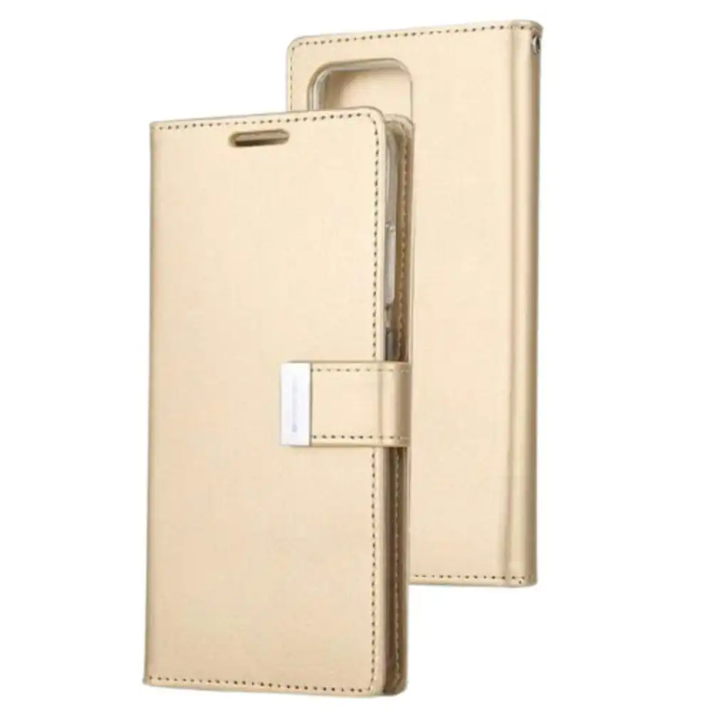 Goospery Rich Diary Book Case for Galaxy S21 Ultra 6.9" - Gold