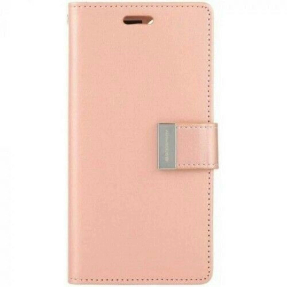 Goospery Rich Diary Book Case for Galaxy S21 Ultra 6.9" - Rose Gold