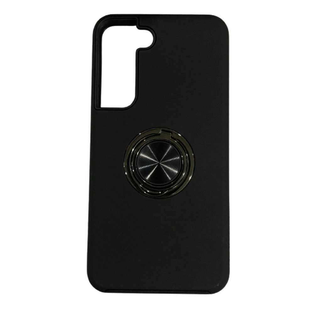 King Link Armor Ring Hard Case for Galaxy S22 6.1" - Black