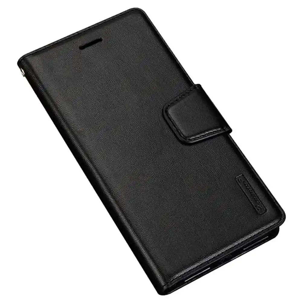 HANMAN Diary TPU Book Case For Galaxy A23 4G - Black