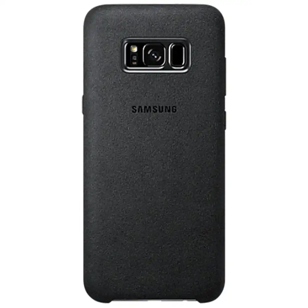 Samsung Galaxy S8+ Alacantara cover - Dark Grey