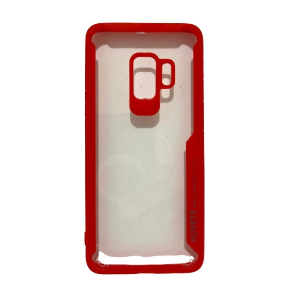 Kuvete Protective Case For Galaxy S9 - Clear/Red