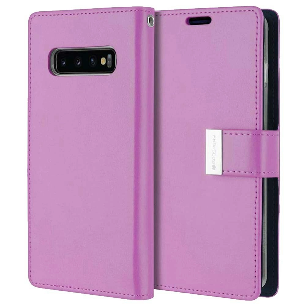 Goospery Rich Diary Book Case For Galaxy S10e 5.8" - Purple