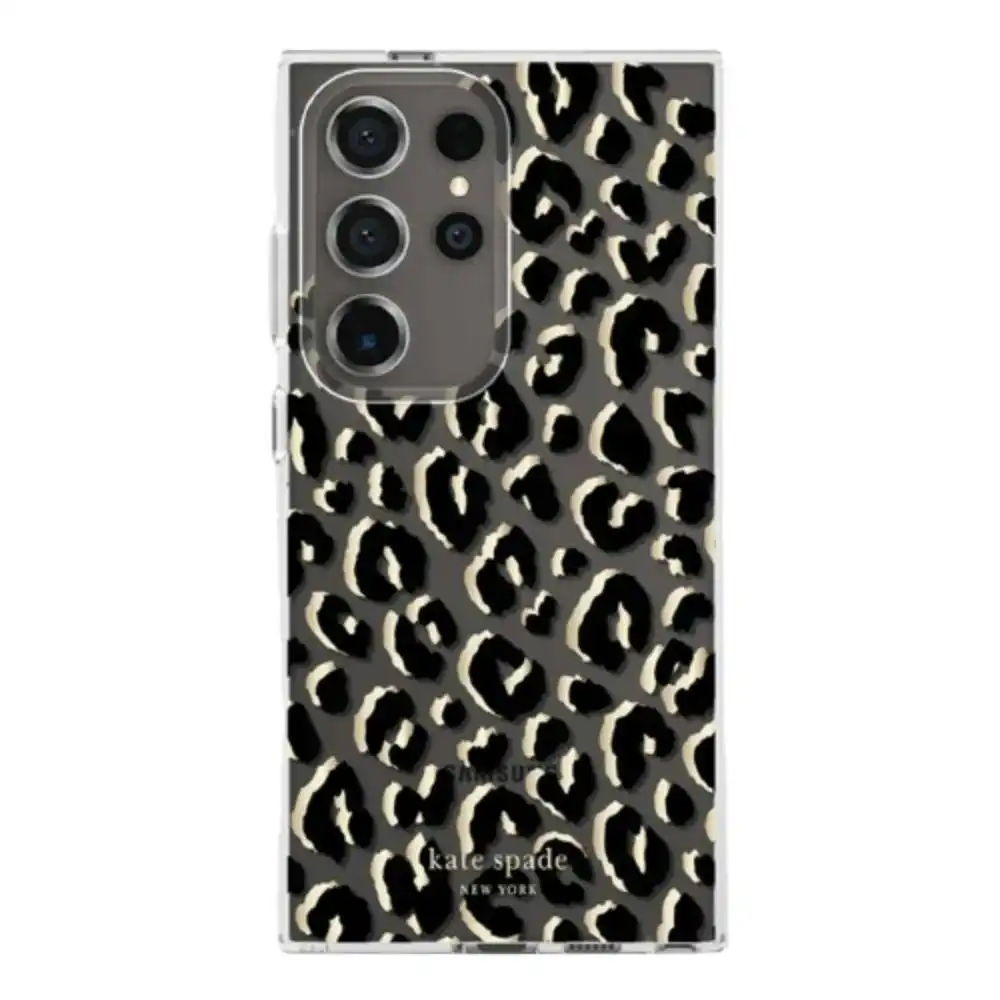 Kate Spade Hardshell Case For Galaxy S24 Ultra - City Leopard