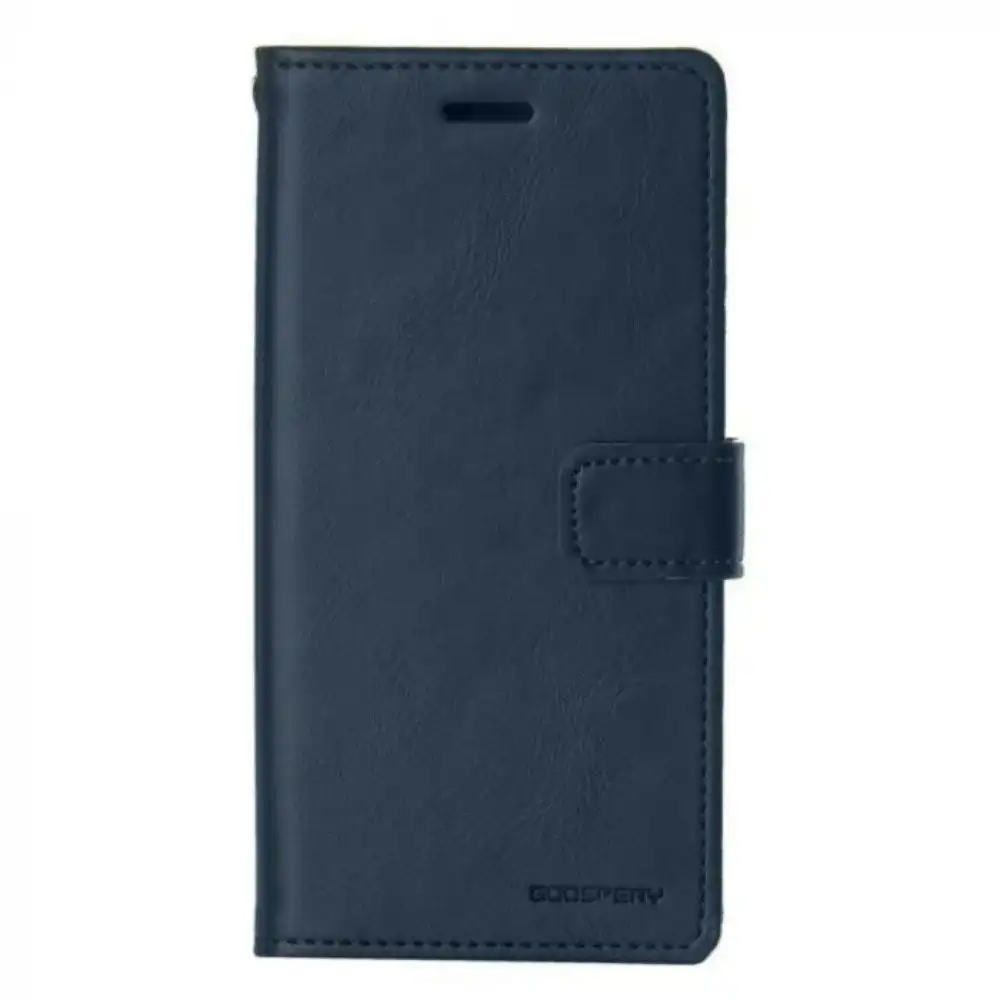 Mansoor Diary Case With Card Slot For Galaxy S22 Ultra - Navy