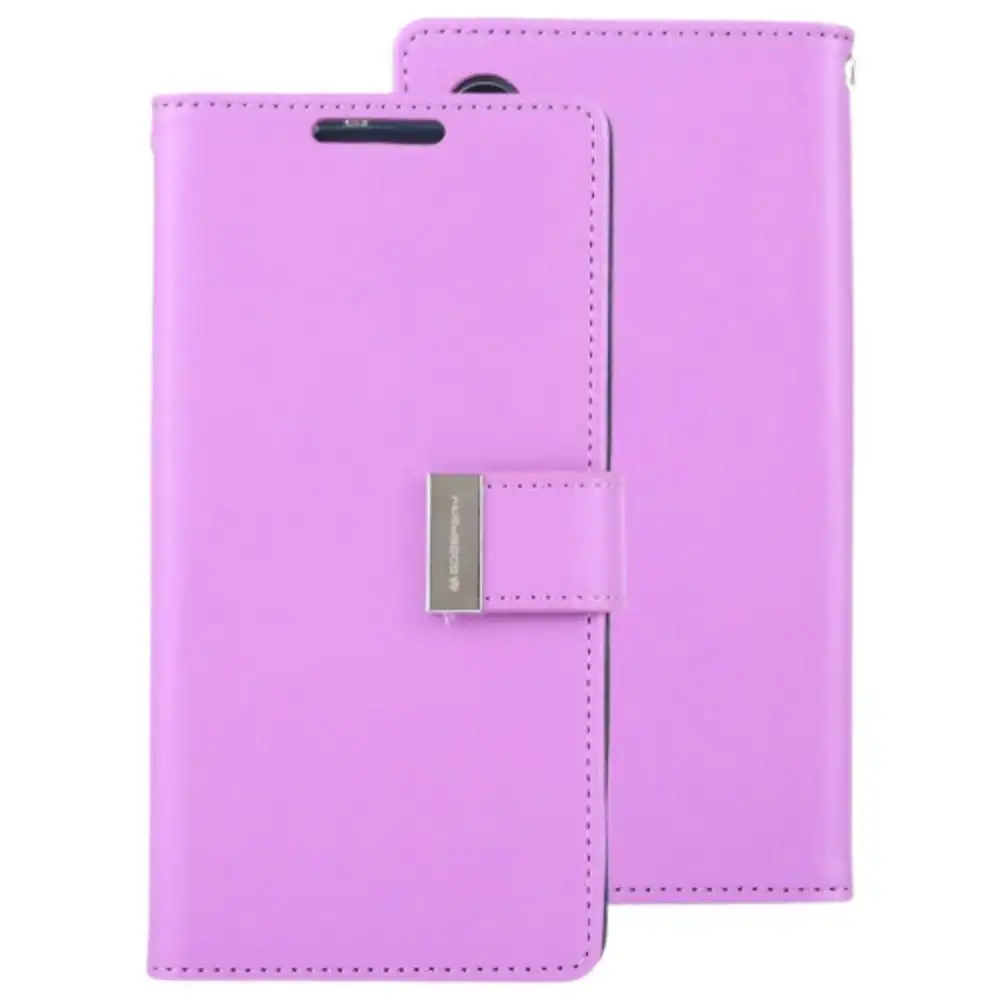 Goospery Rich Diary Book Case For Galaxy S23 Ultra G918 - Purple