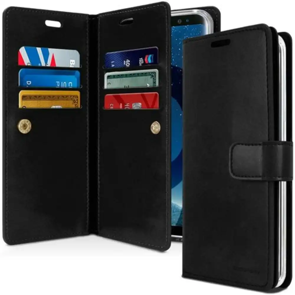 Mansoor Diary Case with Card Slot for Galaxy S10e 5.8" - Black