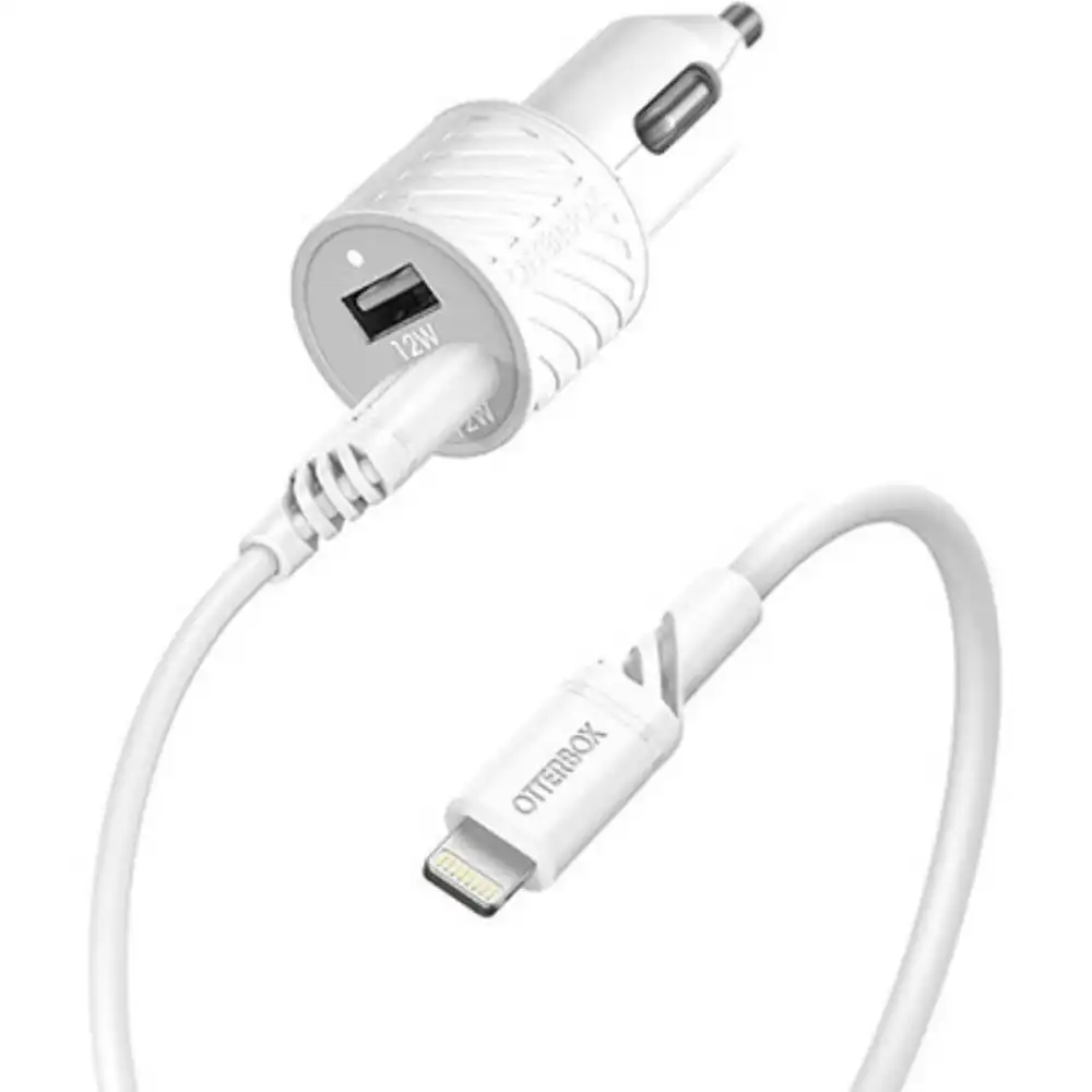 Otterbox Lightning to USB-A + Car Charging Kit 24w - Cloud Dream White