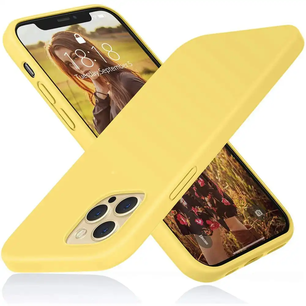 Hana TPU Jelly Case for iPhone 12 / 12 Pro 6.1" - Yellow