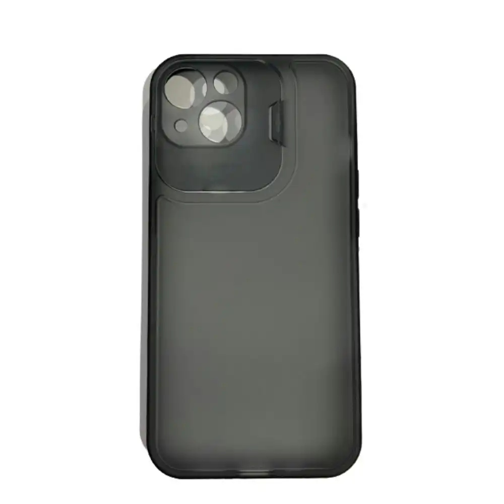 Hard Case With Camera Protector For iPhone 13 6.1" - Black