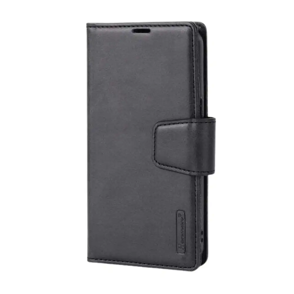 HANMAN 2-in-1 Detachable Wallet Case for iPhone 15 Pro Max (6.7") - Black