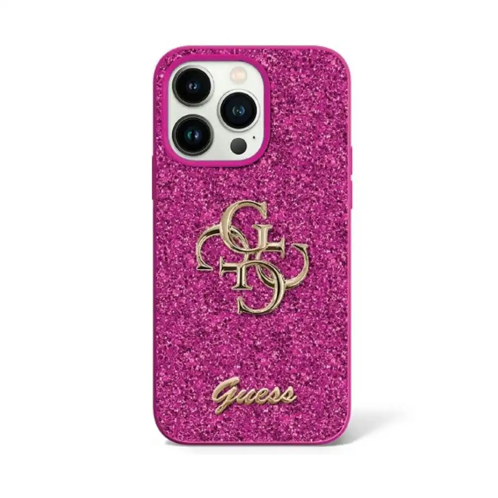 Guess Glitter Edition Case For iPhone 15 Pro 6.1" - Purple