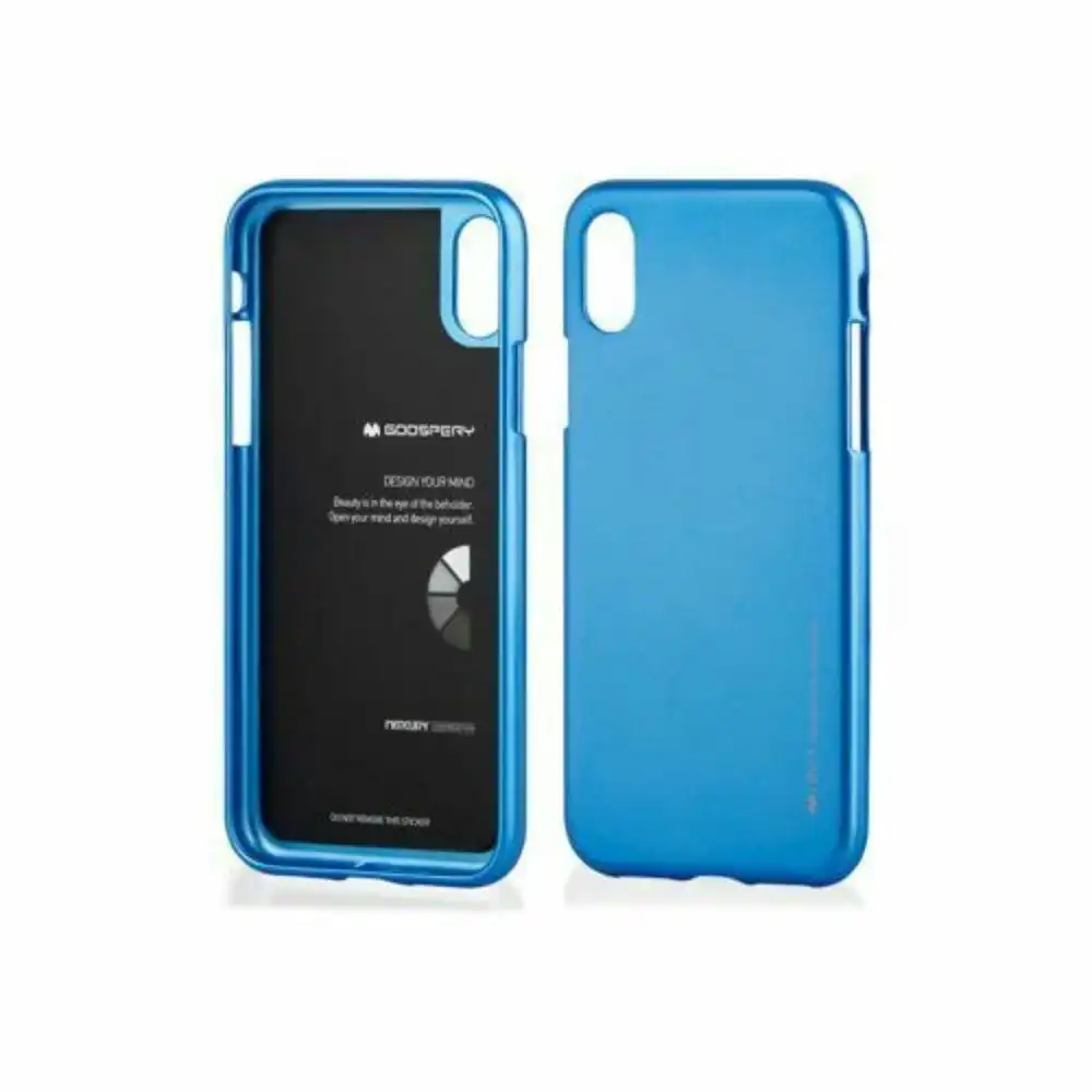 Goospery Metallic TPU Case For iPhone Xs Max 6.5" - Blue