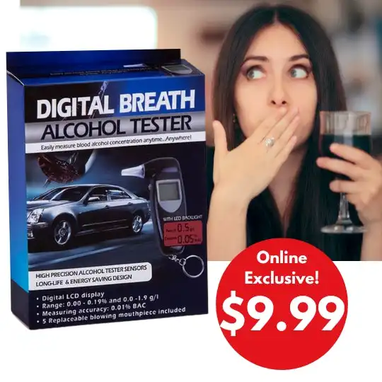 Digital Breath Alcohol Tester with LCD Display