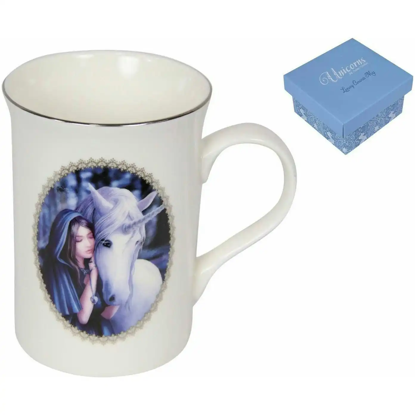 Solace Unicorn Mug By Anne Stokes