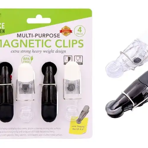 Multi Purpose Magnetic Clips - 4 Pack