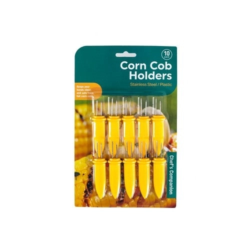 Corn Cob Holders Plastic & Stainless Steel