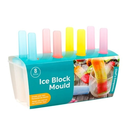 Ice Block Mould with Holder - 8 Sticks 1 Piece