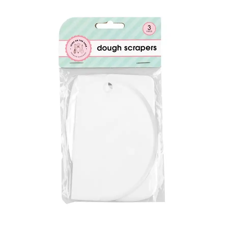 Cake Dough Scrapers - White