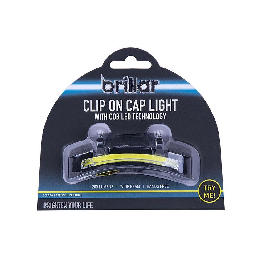 Cob Led Light Clip on Cap Batteries Included