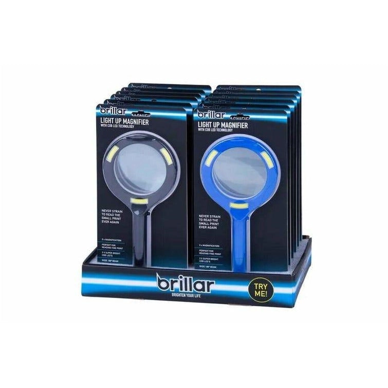 Cob Led Light Up Magnifying Glass Batteries Included