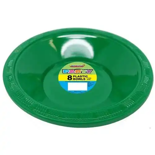 Plastic Bowls - Emerald Green