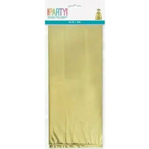 Cello Loot Party Bags - Metallic Gold