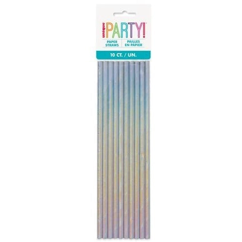 Iridescent Paper Straws