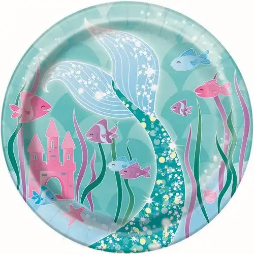 Mermaid Paper Plates