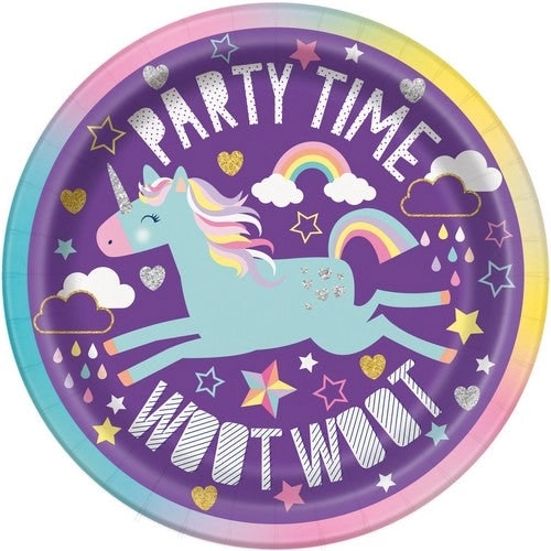 Unicorn Party Paper Plates