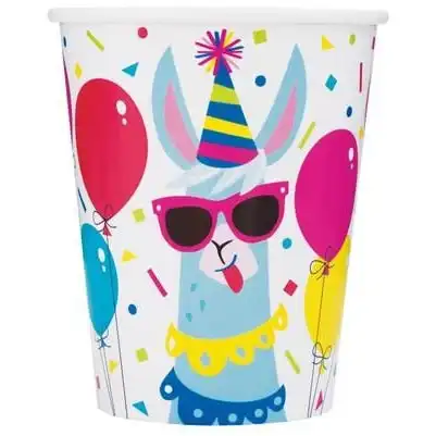 Llama Birthday Paper Cups