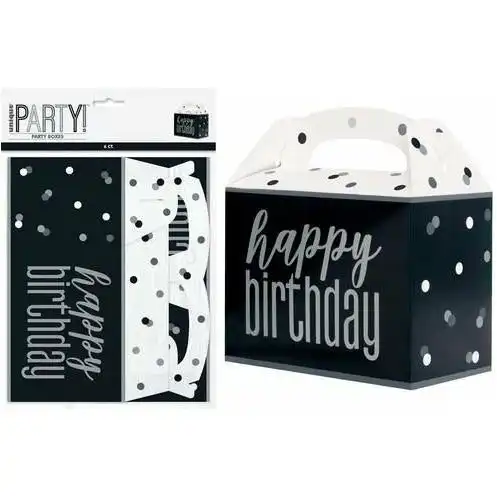 Large Party Boxes - Black & Silver