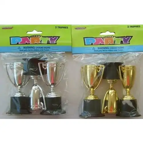 Trophies Silver Or Gold Assorted 3Pk