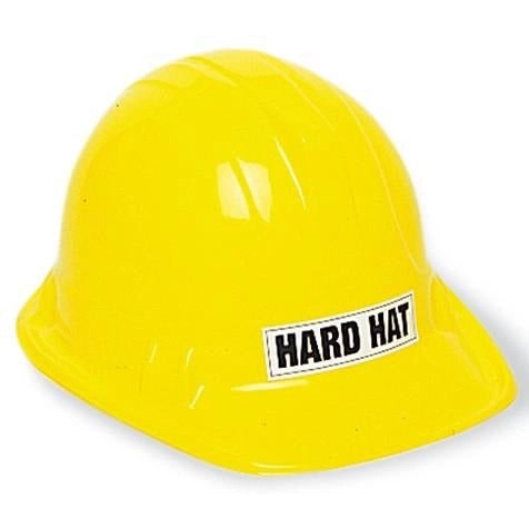 Construction Hard Hat Plastic - Yellow