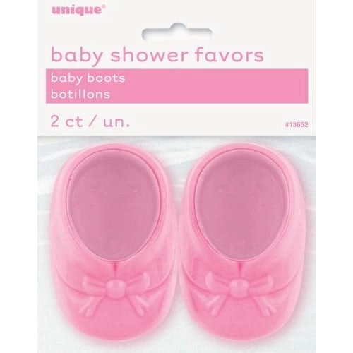 Baby Shower Party Favors - Boots Pink