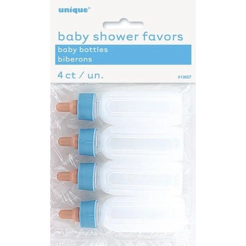 Baby Shower Party Favors - Bottles Blue Top