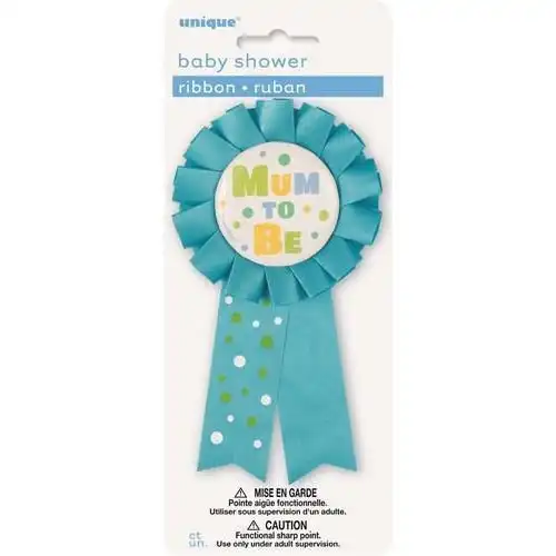 Mum To Be Award Ribbon - Blue