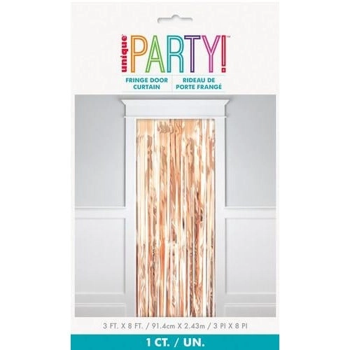 Fringe Door Curtain - Rose Gold