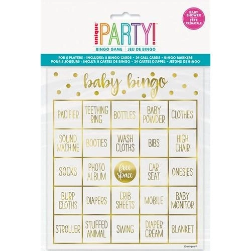 Oh Baby - Gold Foil Stamped Bingo