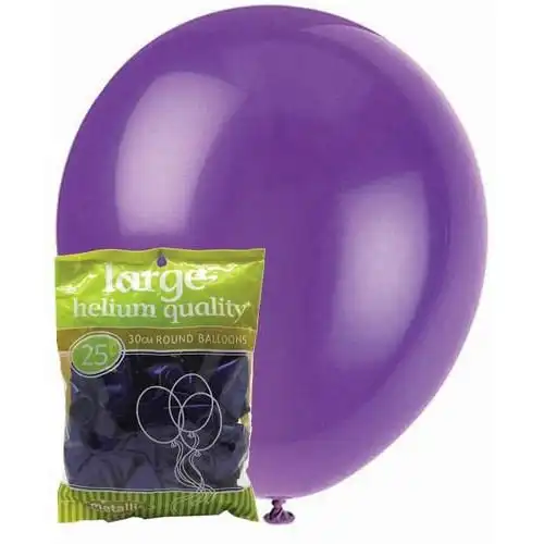 Purple Metallic - Latex Balloons