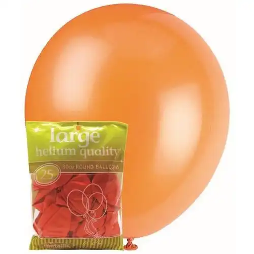 Orange Metallic - Latex Balloons